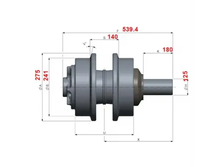 Поддерживающий каток для экскаватора Komatsu PC2000