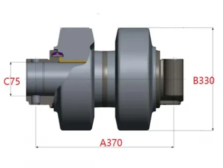 Поддерживающий каток для экскаватора Hitachi EX2600