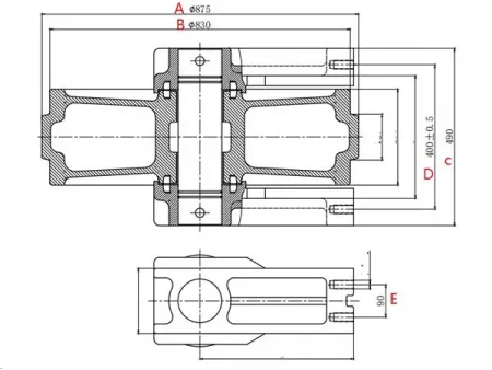Направляющее колесо для экскаватора Komatsu PC800