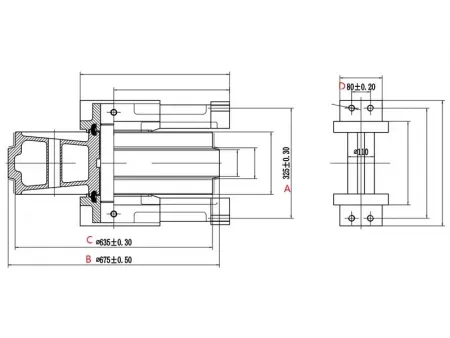 Направляющее колесо для экскаватора Caterpillar 345