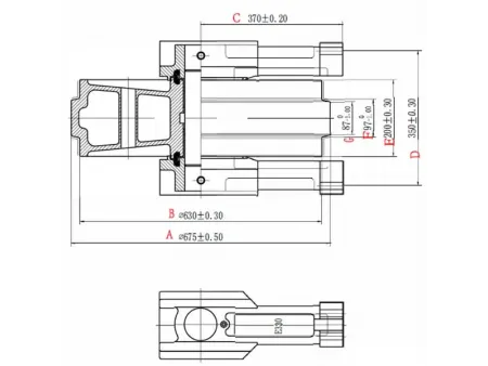 Направляющее колесо для экскаватора Caterpillar 330