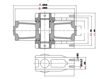 Направляющее колесо для экскаватора Volvo EC700