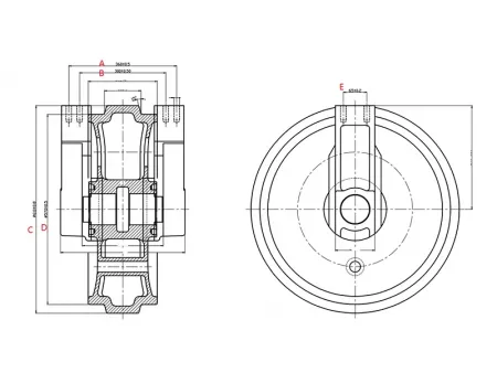 Направляющее колесо для экскаватора Volvo EC290