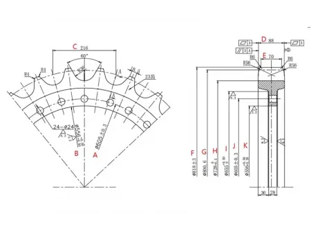 Ведущая звездочка для экскаватора Hitachi ZX470