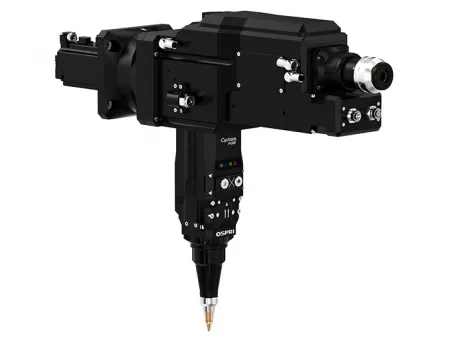 Волоконно-лазерная режущая головка для резки под углом (с автофокусировкой, одноподвесная система, прямой угол), 8 кВт