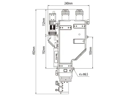 Гибридная лазерная головка для сварки на 2 длины волны мощностью 8 кВт