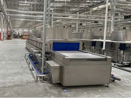 Туннельная мойка для шестерен