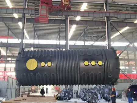 Горизонтальный эмалированный сборник