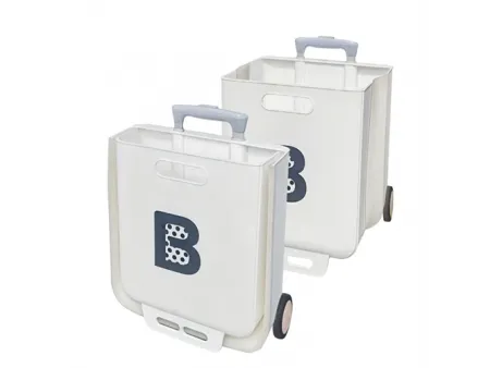 Складная ящик-тележка на 2 колесах