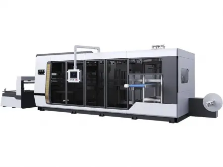 Трех-/четырехстанционная термоформовочная машина для листовых пластиков ПП, ПЭТ, ПС, ПВХ