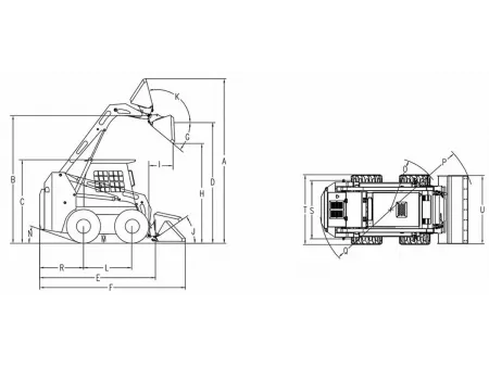 Мини-погрузчик с бортовым поворотом JC75