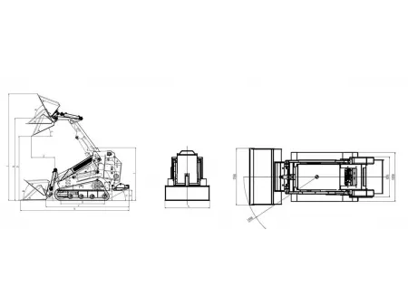 Мини-погрузчик с бортовым поворотом LY850
