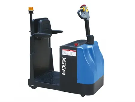 Электрический буксировочный тягач с платформой для оператора STB20/30/40/50