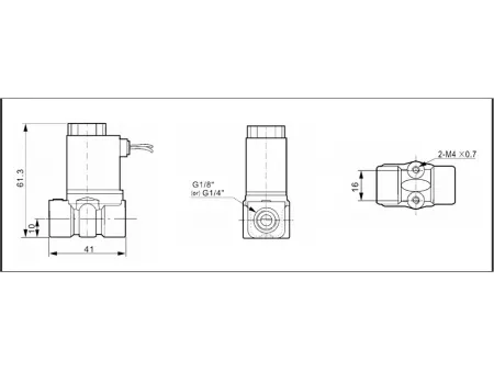 Серия 2P  Клапаны электромагнитные, двухходовые (2/2) из нейлона