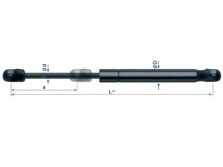 Газовая пружина сжатия