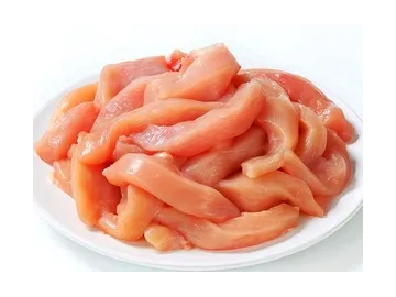 Машины для нарезки свежего мяса полосками