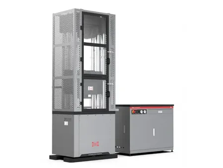 Двухзонная сервогидравлическая универсальная испытательная машина с клиновыми захватами