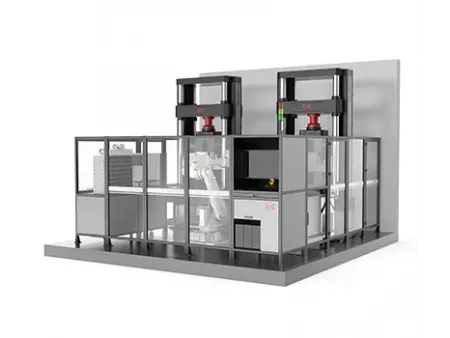 Роботизированная система для испытаний листового металла на растяжение