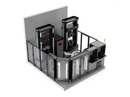 Роботизированная система для испытаний арматуры на растяжение