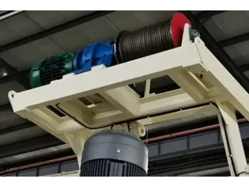 Планетарный бетоносмеситель со скиповым подъемником