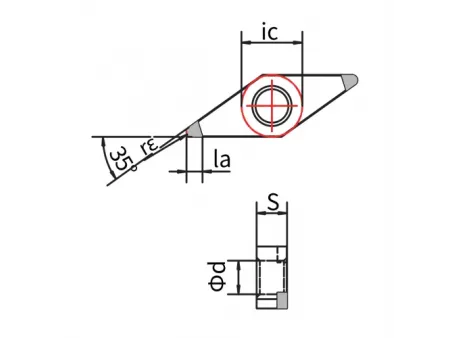 Токарные PCBN пластины типа VNGA