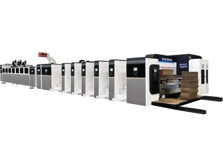 Флексопечатная фальцевально-склеивающая линия со стационарными печатными секциями