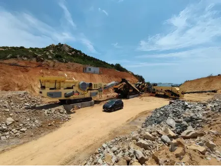 Мобильная дробильная установка для дробления гранита 300 т/ч в пров. Фуцзянь