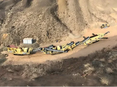 Мобильная дробильная установка для дробления гранита 300 т/ч в пров. Ганьсу