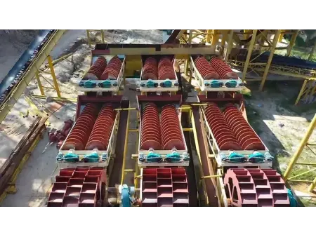 Серия LSX (спиральная)  Шнековая пескомойка
