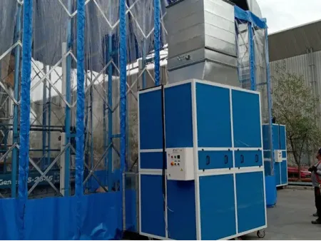 Раздвижная окрасочная камера