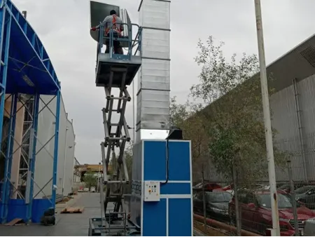 Раздвижная окрасочная камера