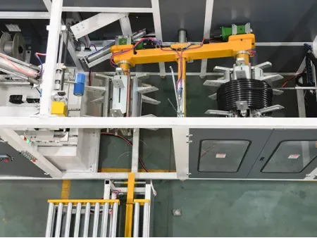 Автоматическая машина бухтовки и упаковки ПЭ труб