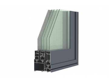 Алюминиевое раздвижное окно с москитной сеткой, GDT128A