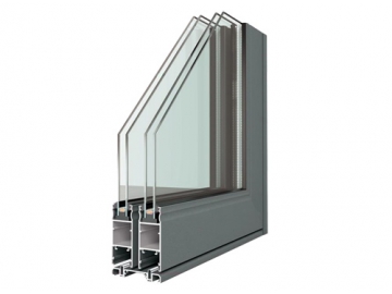 Алюминиевая раздвижная стеклянная дверь, GDM80