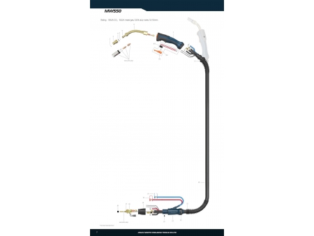 Сварочная горелка MIG/MAG MW550