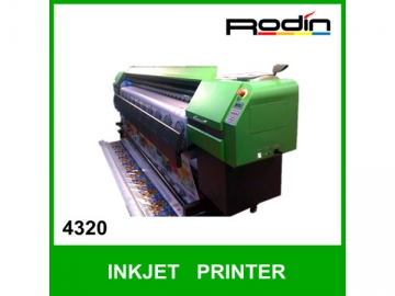 Широкоформатный струйный сольвентный принтер K4320-A с печатающей головкой Konica (с шириной печати 3.2м)