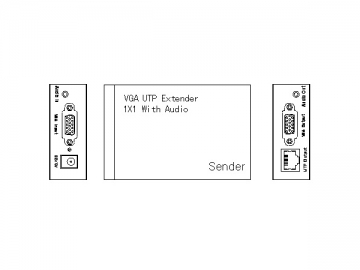 Удлинитель-разветвитель VGA 1X1