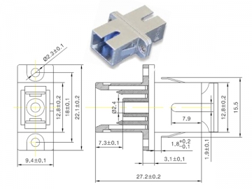 Оптические адаптеры SC/LC/FC/ST/MU/D4/DIN