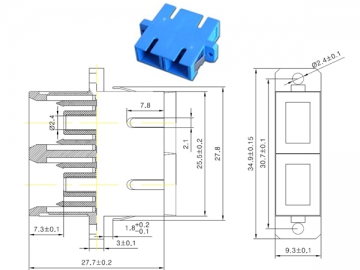 Оптические адаптеры SC/LC/FC/ST/MU/D4/DIN