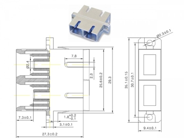 Оптические адаптеры SC/LC/FC/ST/MU/D4/DIN