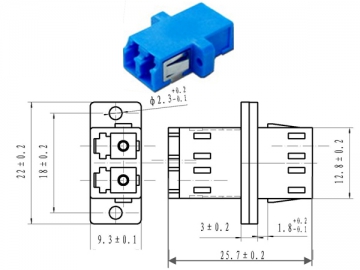 Оптические адаптеры SC/LC/FC/ST/MU/D4/DIN