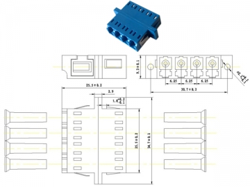 Оптические адаптеры SC/LC/FC/ST/MU/D4/DIN