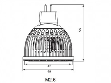 Светодиодные лампы для точечных светильников  MR16