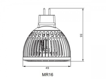 Светодиодные лампы для точечных светильников  MR16