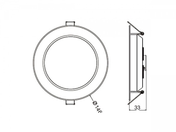 Светодиодный светильник Downlight NS-TD4-P8