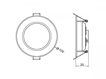 Светодиодный светильник Downlight NS-TD2.5-P4