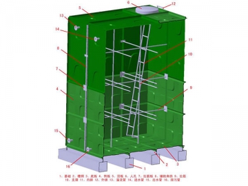 <span><strong>Сборные резервуары для воды</strong> из стеклопластика</span>