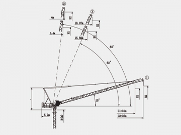 Башенный кран с подъемной стрелой QTZ63 (4015)