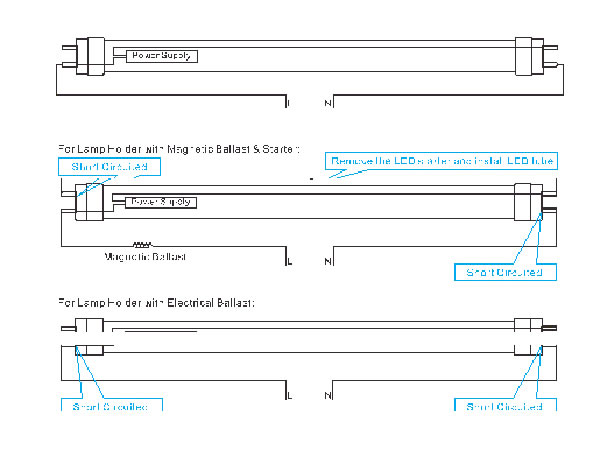 Led t8r 10вт схема подключения