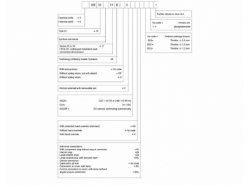 WE10-31B Гидравлический направляющий распределитель